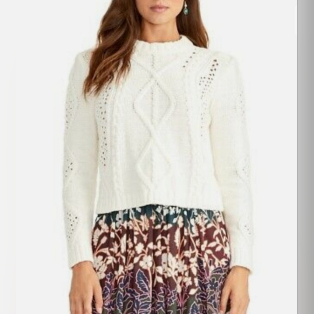 Rachel Rachel Roy Adrina Pullover Sweater Size XS Ivory